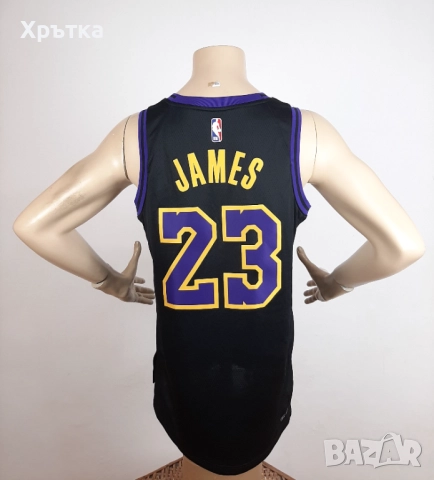 Nike NBA Lakers LeBron - Оригинален мъжки баскетболен потник р-р L, снимка 9 - Тениски - 52249538