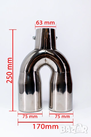 Накрайници за ауспух, двойни, снимка 2 - Аксесоари и консумативи - 51817243