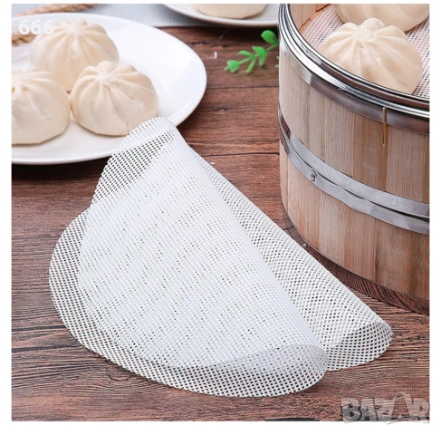 Пакет от 24 бр силиконови подложки за готвене на пара 23 см, снимка 4 - Форми - 53036944