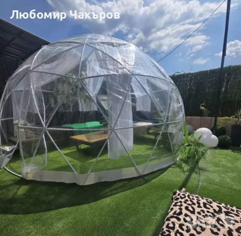 Шатра Купол - Покривало за Басейн, Джакузи или Тераса. Зимна Градина , снимка 3 - Градински мебели, декорация  - 45947830