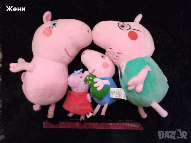 Лот плюшени играчки Peppa Pig Пепа Пиг 30 см, 20 см, 15 см, снимка 1 - Плюшени играчки - 44264118
