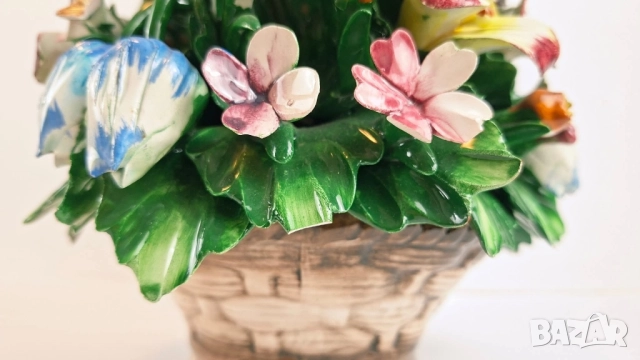 Порцеланово цвете - Capodimonte, снимка 7 - Декорация за дома - 52068867