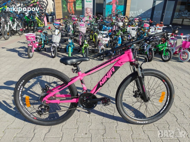 PASSATI Алуминиев велосипед 24" NINJA розов, снимка 2 - Велосипеди - 53830709