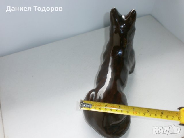 стара керамична фигура - куче, снимка 11 - Декорация за дома - 42642542