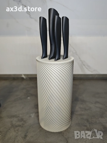 🔪 Поставка за ножове - Спирал, снимка 7 - Аксесоари за кухня - 53316606