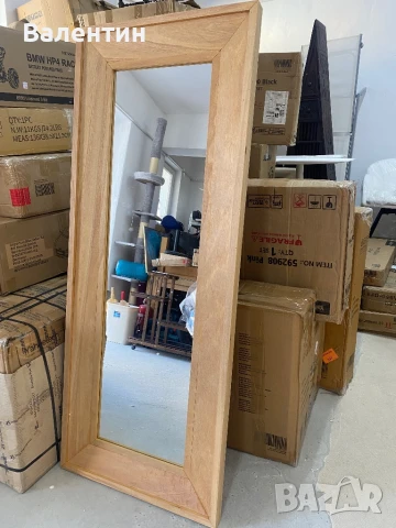 Огледало с дървена рамка 150х60, снимка 4 - Декорация за дома - 50879532