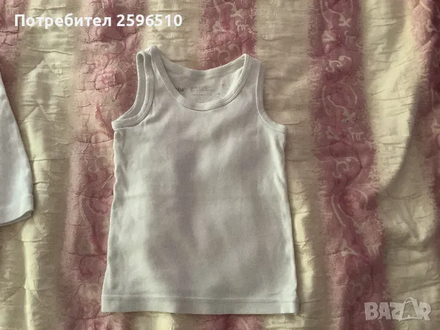 Детски памучни потничета 1,5 - 2 год, 5 броя, снимка 2 - Други - 50323061