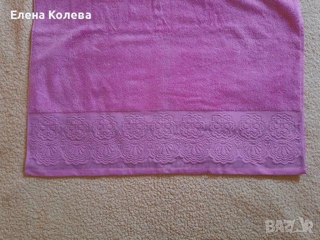 Розова кърпа, снимка 5 - Хавлиени кърпи - 41168228