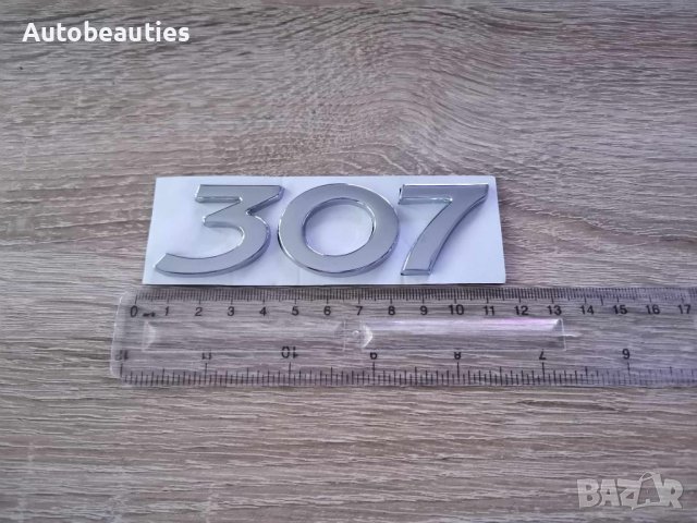 Емблема надпис лого Пежо Peugeot 307, снимка 3 - Аксесоари и консумативи - 42442354