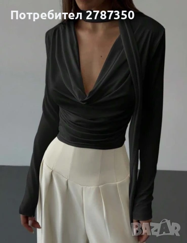 Дамска ефектна блуза