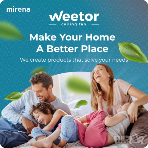 Вентилатор за таван ЛЕД LED осветление 50см 6 скорости дистанционно, снимка 7 - Полилеи - 53298596