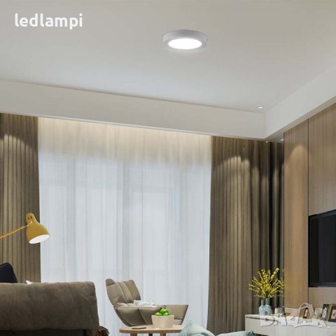 LED Луна 18W Кръг Открит Монтаж SLIM - ИЗГОДНА ЦЕНА, снимка 5 - Лед осветление - 41264188