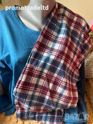 Качествена мъжка пижама трико дълъг ръкав панталон, снимка 3 - Бельо - 51997431