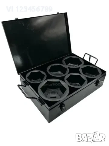 Комплект ударни вложки 6 части 1″ цол (80-105мм) KRAFTWELLE, снимка 3 - Гедорета - 53818049