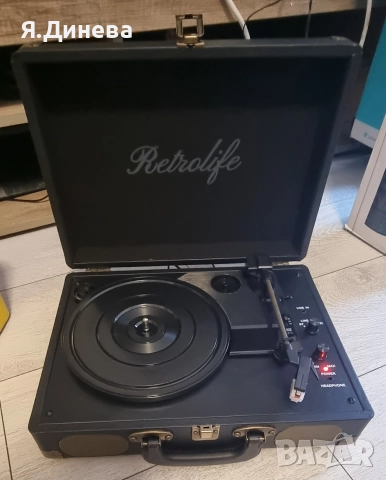 Преносим грамофон Retrolife