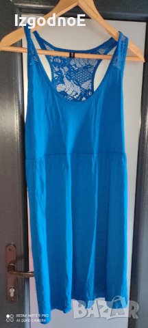 Л-ХЛ Синя плажна рокля, снимка 1 - Рокли - 41421384
