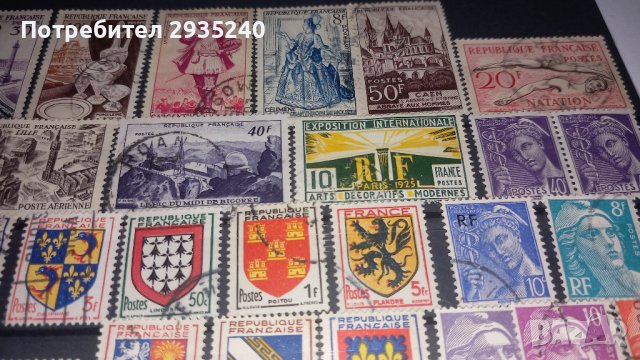 Марки Франция, снимка 4 - Филателия - 44349390
