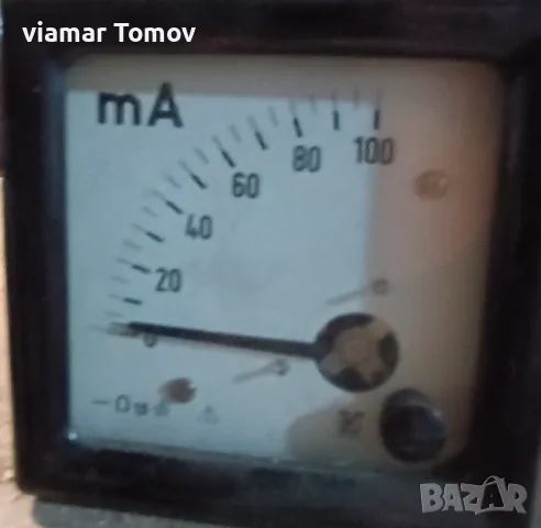 Милиамперметр  100мА, снимка 3 - Други машини и части - 47817484