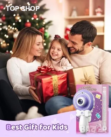 Нова Детска 1080P HD селфи камера, подарък за момичета 3-9 г. играчка, снимка 5 - Конструктори - 49265164