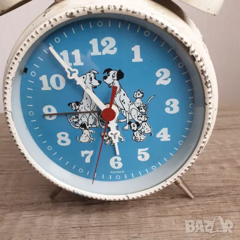 Анимиран румънски будилник часовник, снимка 2 - Антикварни и старинни предмети - 49775160