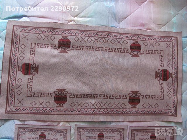 Покривчица и 6 салфетки за сервиране, снимка 4 - Покривки за маси - 34435832