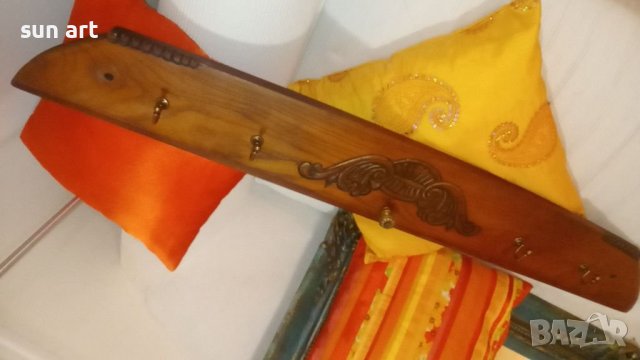 старинна закачалка с автентична българска дърворезба, снимка 8 - Антикварни и старинни предмети - 41067347