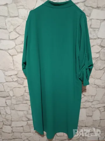 Рокля тип риза, снимка 2 - Рокли - 48592972