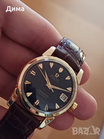 Omega Seamaster Автоматик Kалендар 14k Каса/Безел/SS, Черен Циферблат, Кал. 502, Реф. 2849 6 SC,, снимка 5 - Мъжки - 47760005