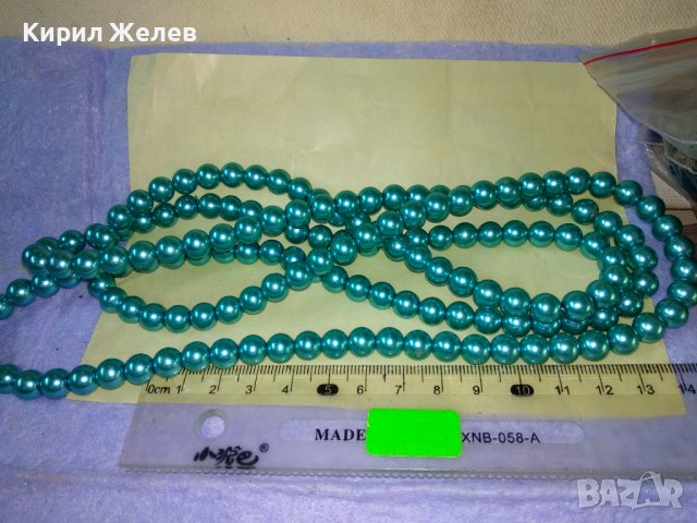 ДЪЛЪГ ПЕРЛЕН РЕТРО ГЕРДАН КОЛИЕ ОГЪРЛИЦА ЧЕШКИ ПЕРЛИ 34722, снимка 2 - Колиета, медальони, синджири - 39201079
