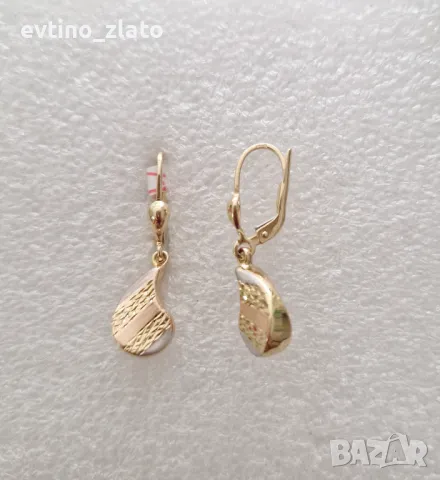 Дамски златни обеци , снимка 3 - Обеци - 47498689