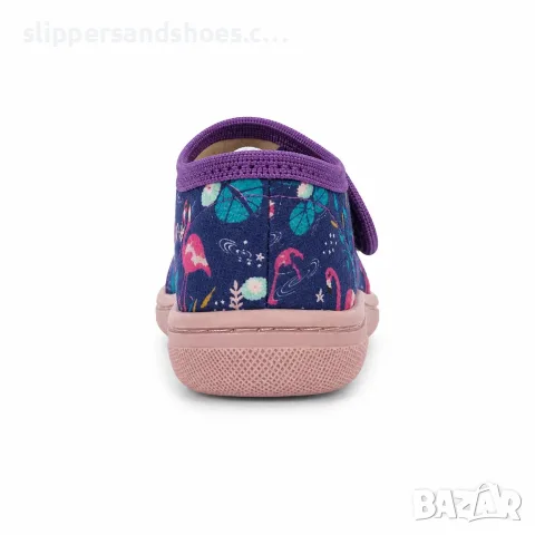 Детски пантофи Todor BAREFOOT фламинго лилав цвят 22/30, снимка 2 - Детски пантофи - 55872985