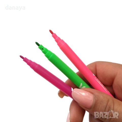 3956 Флумастери Vneeds, 12 цвята, снимка 3 - Ученически пособия, канцеларски материали - 41951076