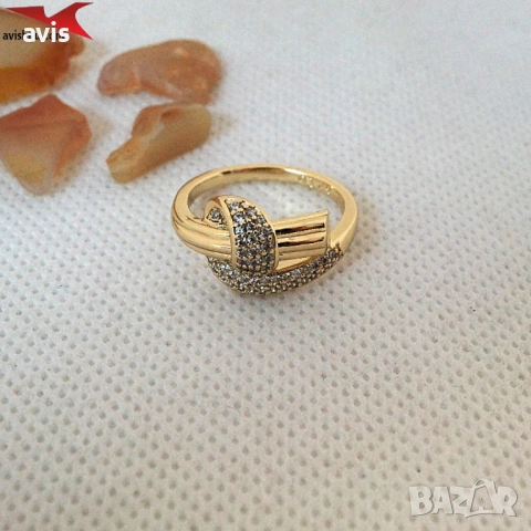 Пръстен с 14К златно покритие 224841