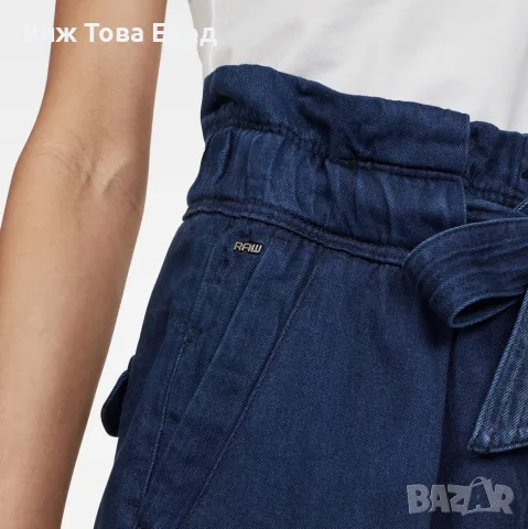G-STAR RAW дамски панталон Bronson Army – Paperbag 👖, снимка 4 - Панталони - 56102880