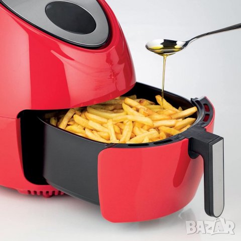 Фритюрник с горещ въздух AIRY FRYER XXL 5.5л. - НОВО, снимка 3 - Фритюрници - 39716337