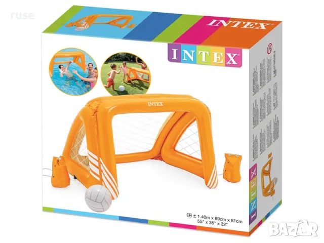 НОВИ! Надуваема врата INTEX Fun Goals Game 140х89х81см с топка, снимка 5 - Надуваеми играчки - 49074170