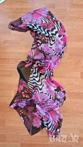 Шалчета 100 % коприна, снимка 7 - Шалове - 49423991