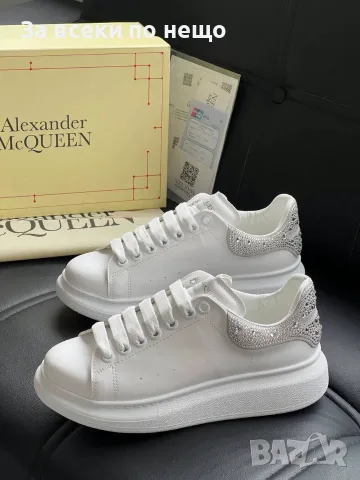 Alexander McQueen Дамски Маратонки С Кристали👟Дамски Спортни Обувки С Камъни - 2 Цвята Код SEM-752, снимка 3 - Маратонки - 56110791