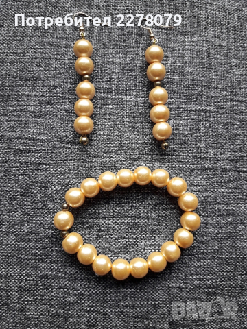 Гривни и обеци от полускъпоценни камъни - ръчна изработка, снимка 3 - Бижутерийни комплекти - 44714828