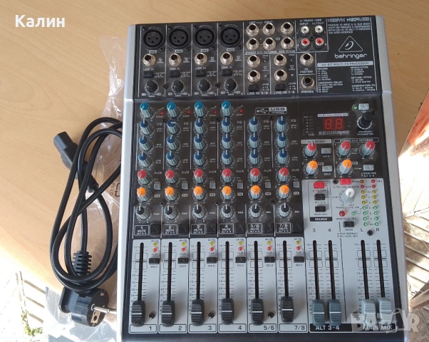 Behringer xenyx X1204 USB. Смесителен пулт, снимка 3 - Ресийвъри, усилватели, смесителни пултове - 53521768