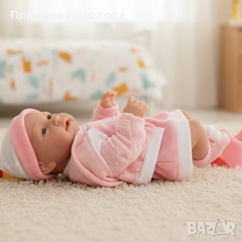 Реалистично бебе с аксесоари Pure Baby - 39см, снимка 2 - Кукли - 52318542