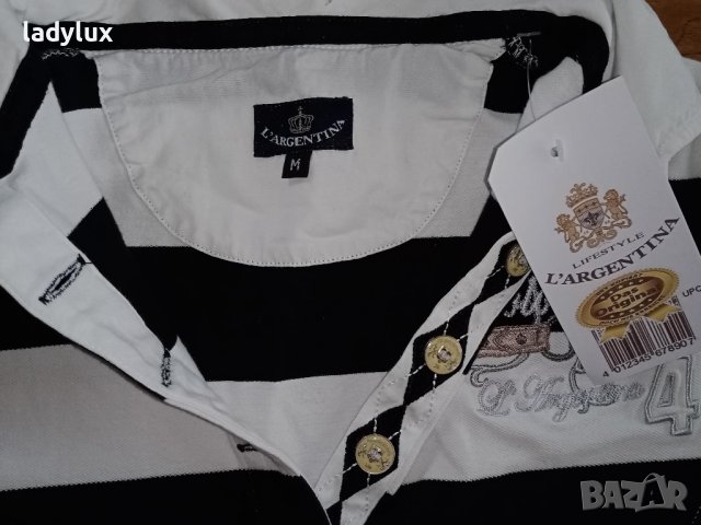 L'Argentina Polo Team, Оригинална и Уникална, Размер М. Код 2018, снимка 7 - Тениски - 41363723