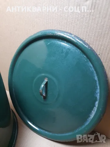 Соц Стара Голяма Емайлирана Тенджера Казан 30.литра, снимка 7 - Антикварни и старинни предмети - 48605378