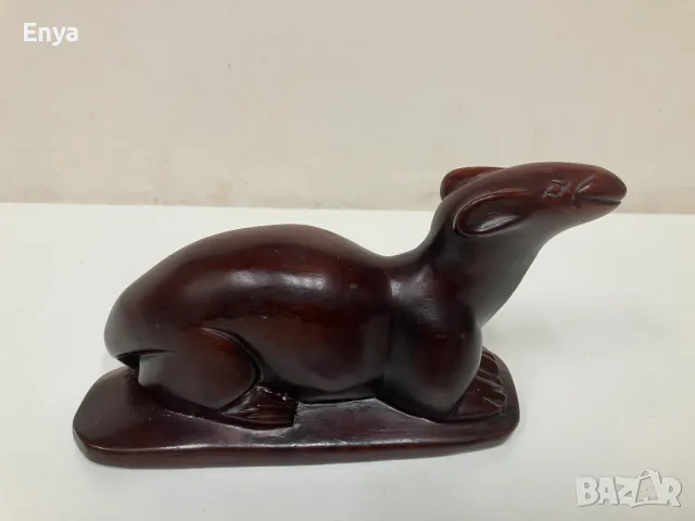 Статуетка (дърворезба) мангуста, снимка 5 - Статуетки - 49315966