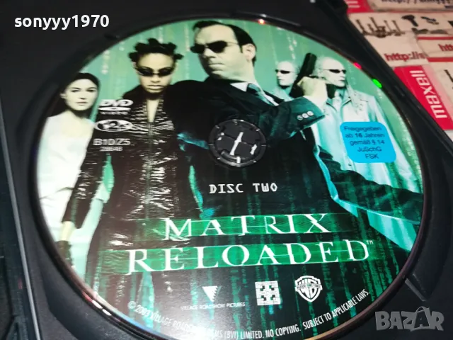 MATRIX RELOADED X2 DVD 1004251711, снимка 12 - DVD филми - 49848272