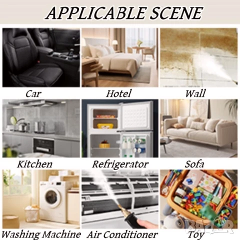 Нова Парочистачка TOBI, Преносима, Мощност 2500 W, 6 скорости, 7 накрайника, Резервоар 1200 ml, снимка 5 - Парочистачки и Водоструйки - 50812659