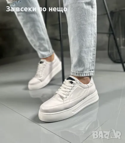 Мъжки Бели Ежедневни Обувки Код D2492, снимка 1