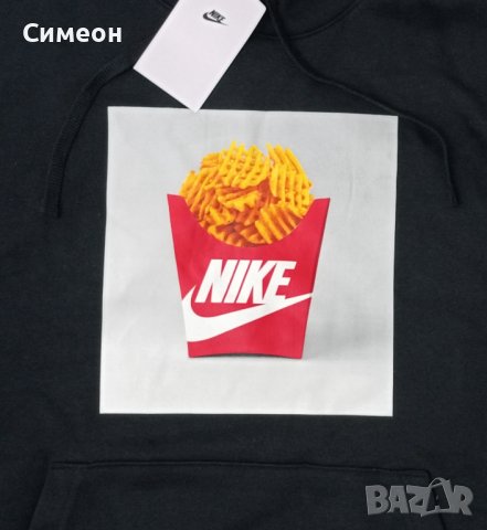 Nike Sportswear Waffle Fries Brushed Back Sweatshirt горнище M Найк, снимка 3 - Спортни дрехи, екипи - 44191354