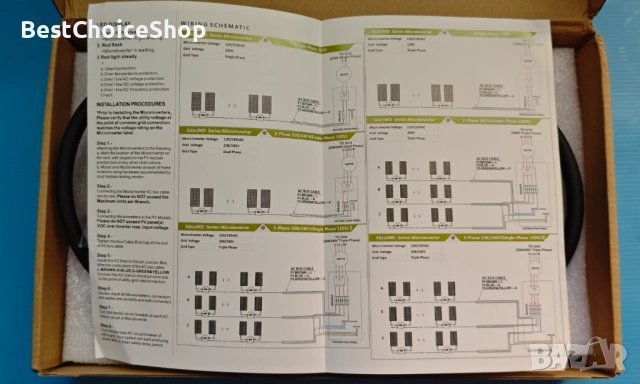 Соларен инвертор MPPT 600W, WiFi комуникация, подходящ за 30V-36V фотоволтаични модули. DC20-60Vвход, снимка 6 - Друга електроника - 53841553