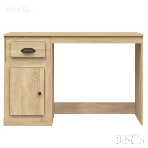 vidaXL Бюро с чекмедже, сонома дъб, 115x50x75 см, инженерно дърво, снимка 6 - Бюра - 56147974